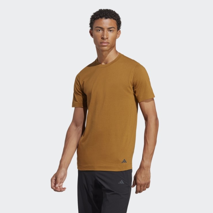 Adidas Yoga Camiseta De Entrenamiento Bronce