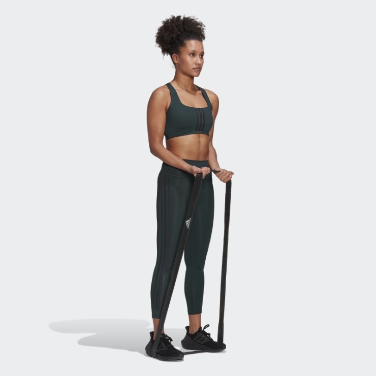 Adidas Powerimpact Training Sujetador De Sujeción Media Verde