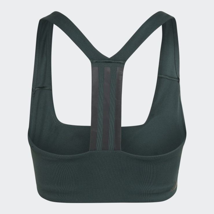 Adidas Powerimpact Training Sujetador De Sujeción Media Verde