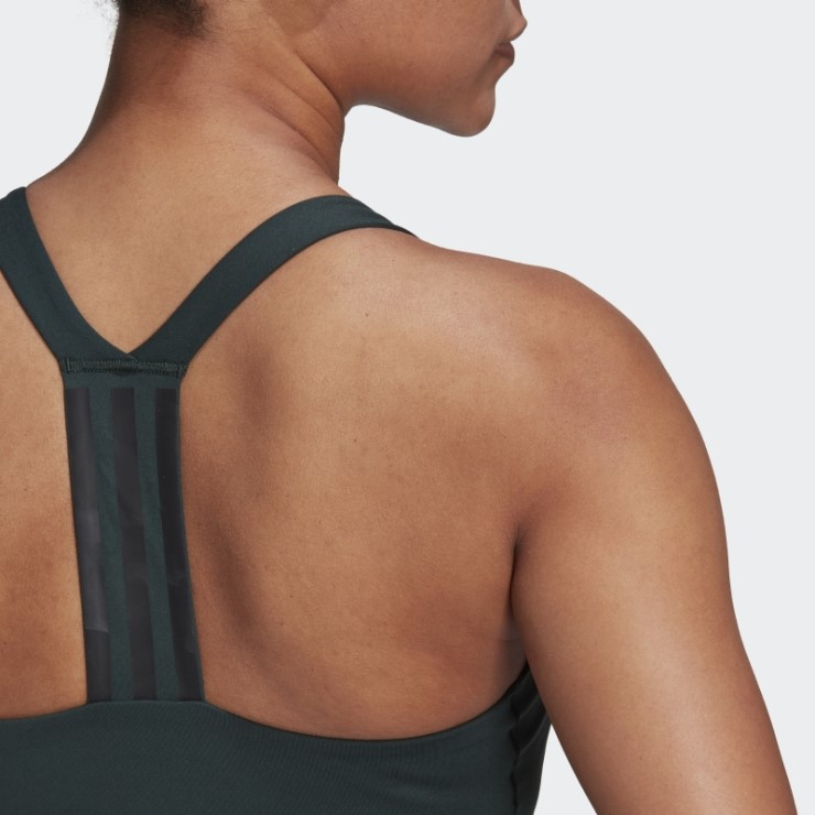 Adidas Powerimpact Training Sujetador De Sujeción Media Verde
