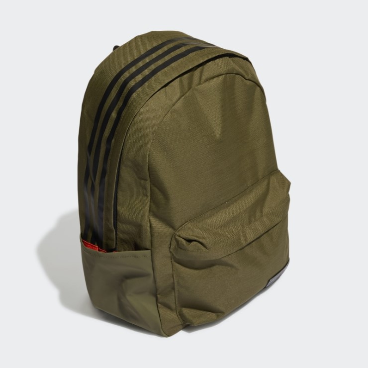 Mochila Adidas Clasica 3 Rayas Verde Oliva