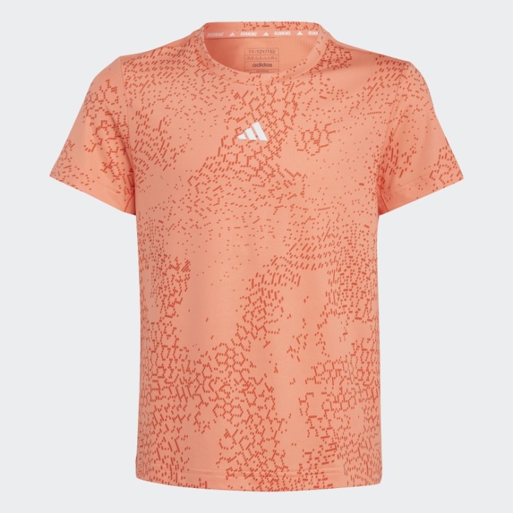 Camiseta Coral Aeroready Con Estampado Integral De 3 Rayas Adidas