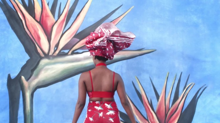 Sujetador Rojo Adidas Thebe Magugu Studio Light-support