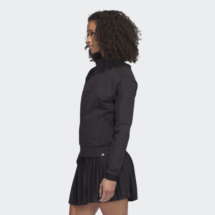 Jersey De Golf Negro Con Cremallera De 1/4 Adidas Ultimate365 Tour