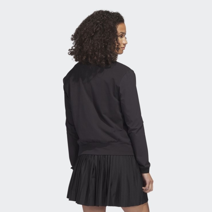 Jersey De Golf Negro Con Cremallera De 1/4 Adidas Ultimate365 Tour