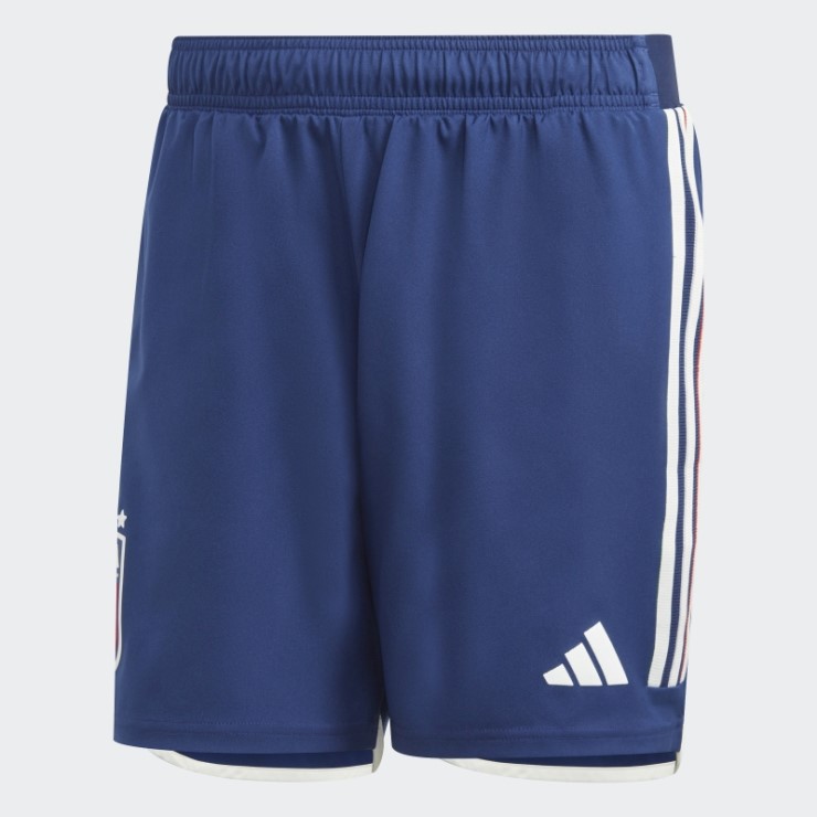 Adidas Pantalón Corto Azul Oscuro Italia 23 Primera Equipación Autentico