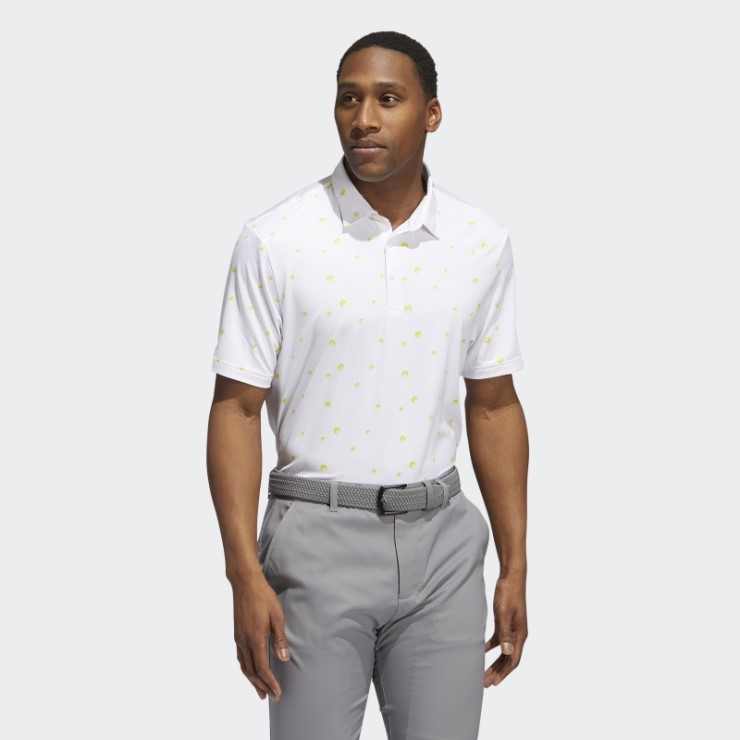 Polo Blanco Adidas Ultimate365 Allover Print