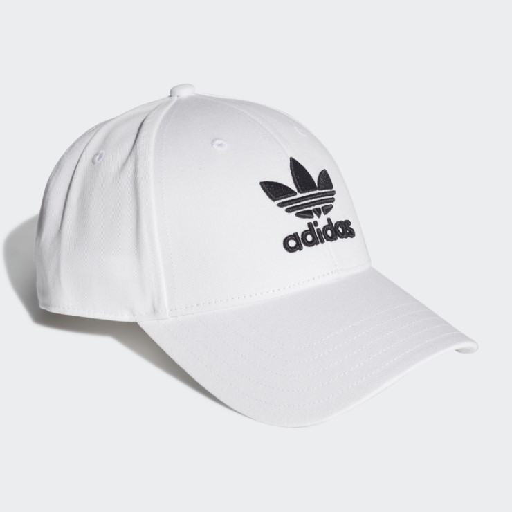 Adidas Gorra De Béisbol Blanca Con Trébol