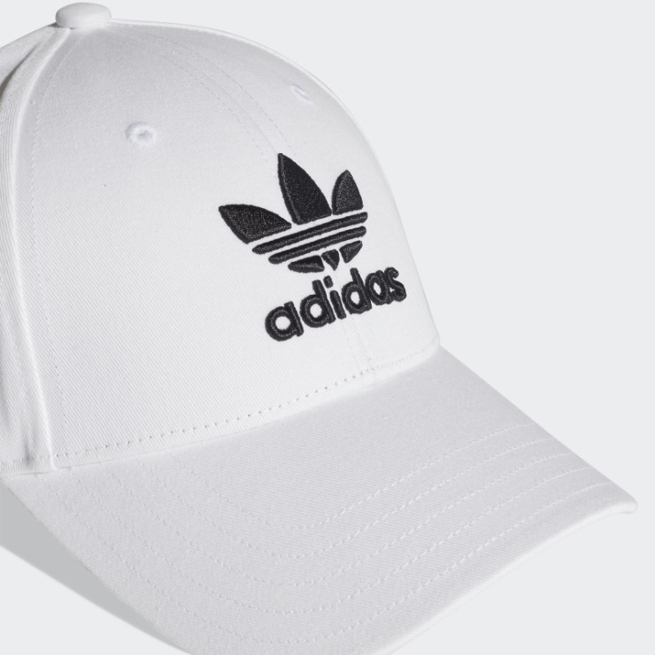 Adidas Gorra De Béisbol Blanca Con Trébol