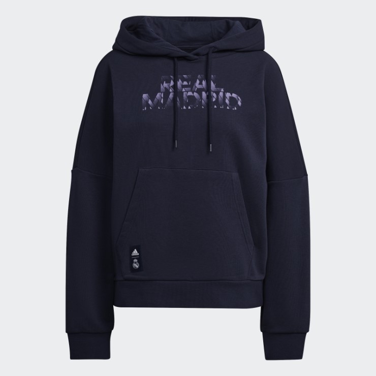 Sudadera Con Capucha Adidas Real Madrid Azul Marino Noche