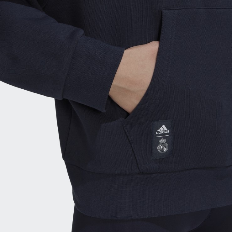 Sudadera Con Capucha Adidas Real Madrid Azul Marino Noche