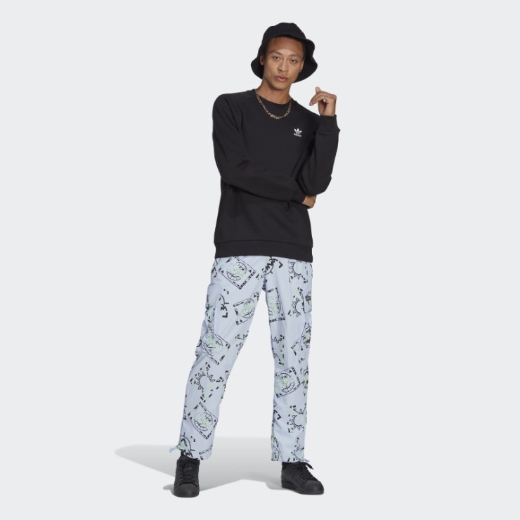 Sudadera Con Cuello Redondo Trefoil Essentials Negro Adidas