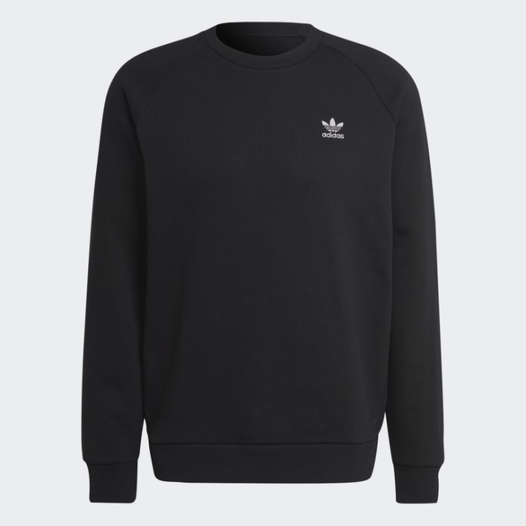Sudadera Con Cuello Redondo Trefoil Essentials Negro Adidas