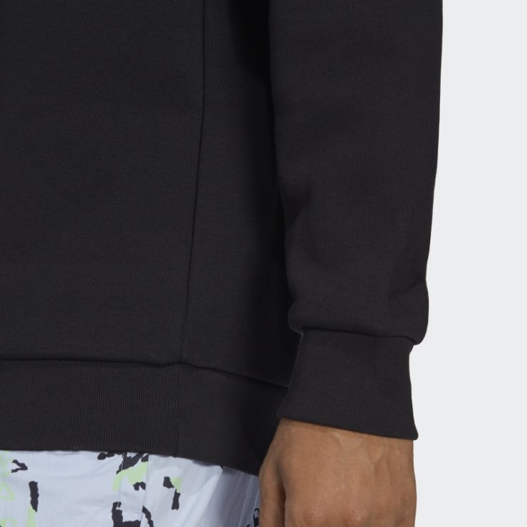 Sudadera Con Cuello Redondo Trefoil Essentials Negro Adidas