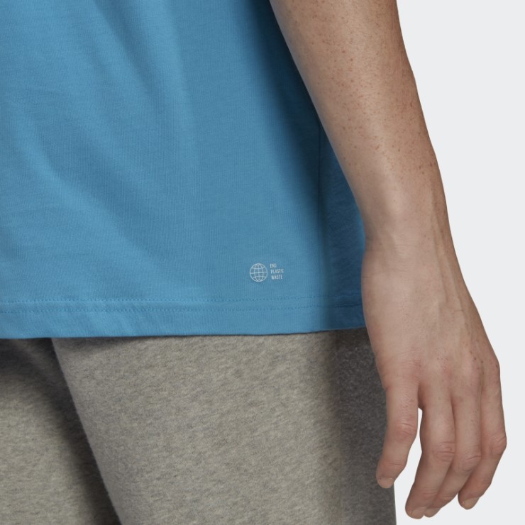 Camiseta Adidas Trefoil App Sky Rush