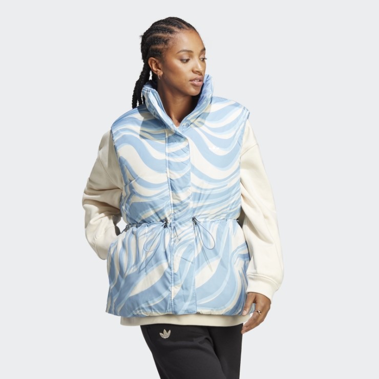 Chaleco Reversible Animal Print Abstracto Ambient Sky Adidas