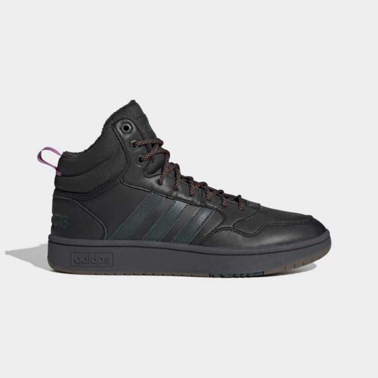 Negro Hoops 3.0 Estilo De Vida Medio Baloncesto Clásico Forro De Piel Zapatos De Invierno Adidas