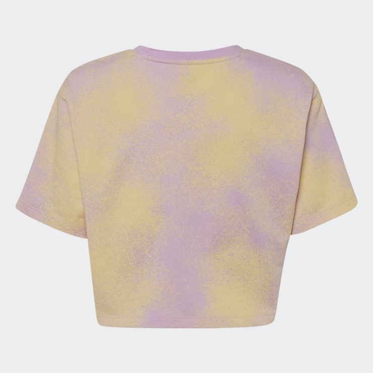 Adidas Camiseta Corta Con Estampado Gráfico Lila