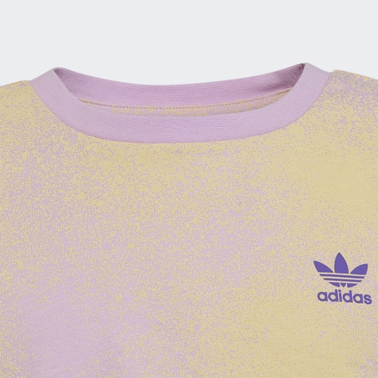 Adidas Camiseta Corta Con Estampado Gráfico Lila
