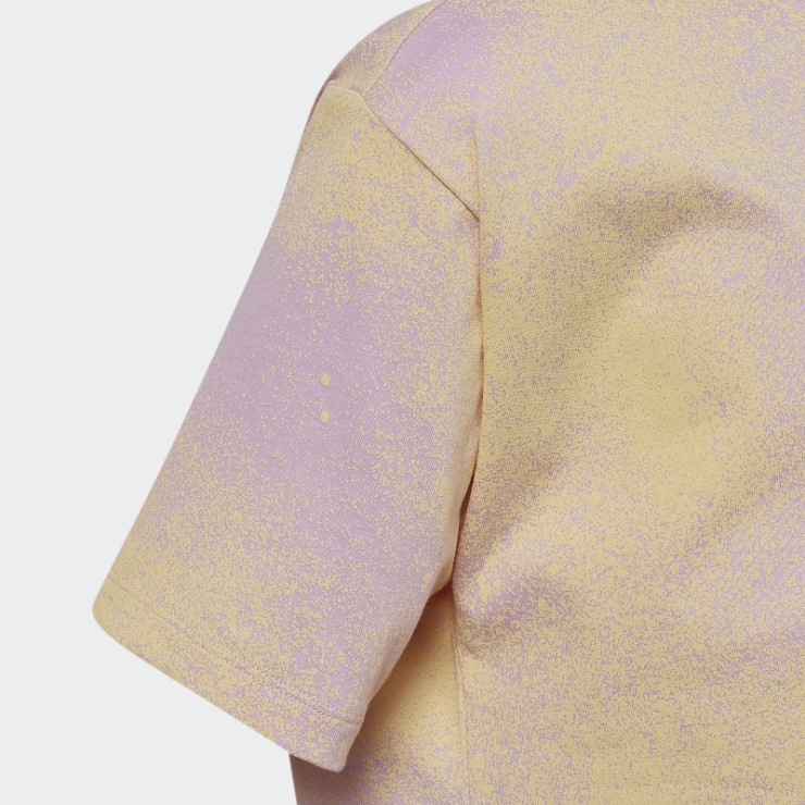 Adidas Camiseta Corta Con Estampado Gráfico Lila