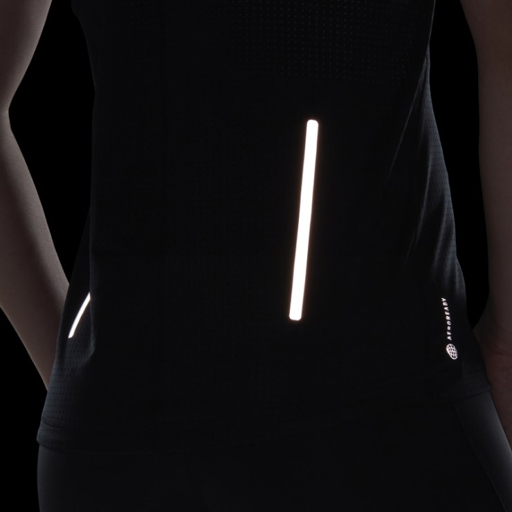 Adidas Camiseta Negra De Running Rápido