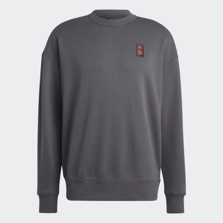 Sudadera Gris Adidas Fc Bayern Lifestyler Crew