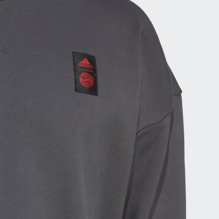 Sudadera Gris Adidas Fc Bayern Lifestyler Crew