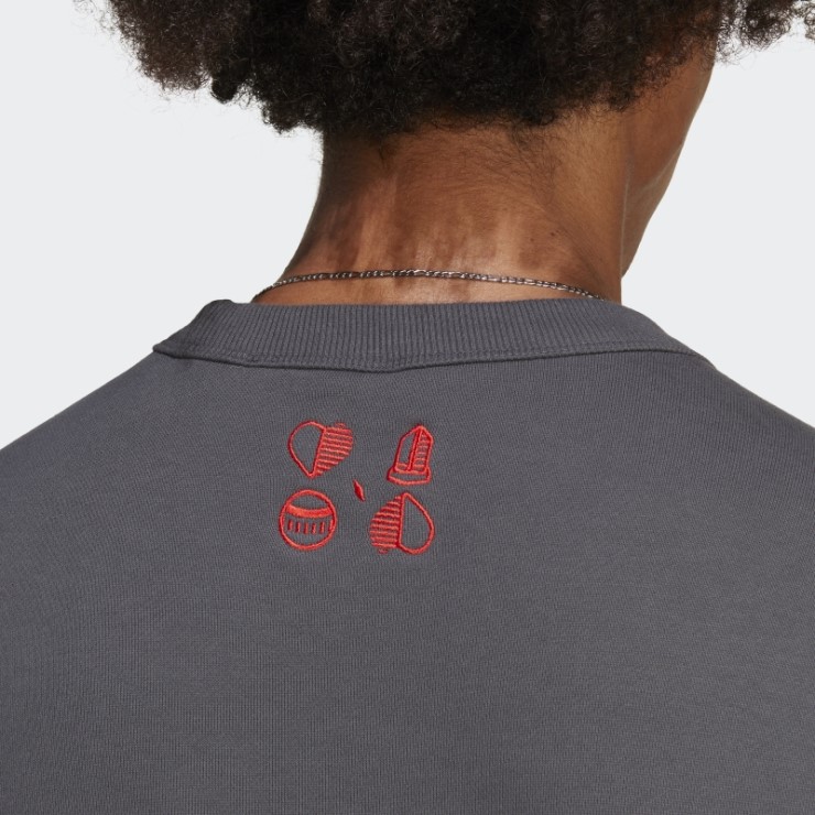 Sudadera Gris Adidas Fc Bayern Lifestyler Crew