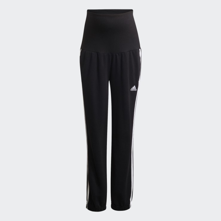 Pantalones De Algodón Con 3 Rayas Essentials (maternidad) Negro Adidas