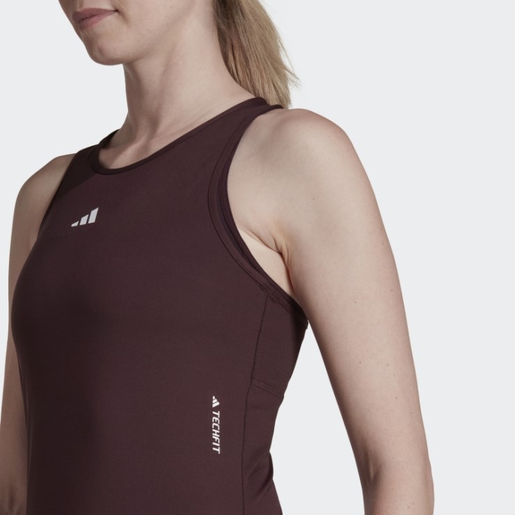 Camiseta De Entrenamiento Granate Techfit Racerback Adidas