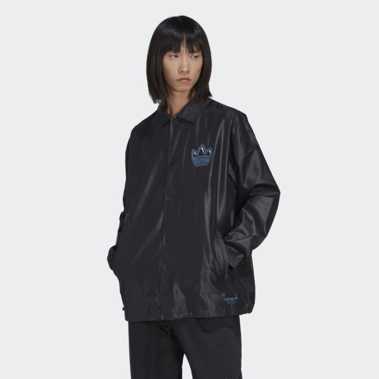 Chaqueta De Entrenador De Campus De Gráficos Negros Adidas