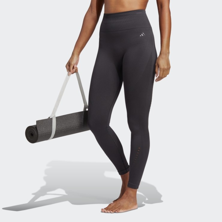 Leggings Yoga Sin Costuras 7/8 Negro Adidas