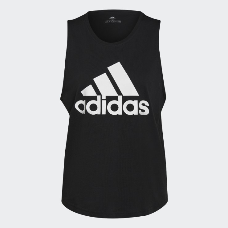 Camiseta Adidas Essentials Con Logo Grande Blanca