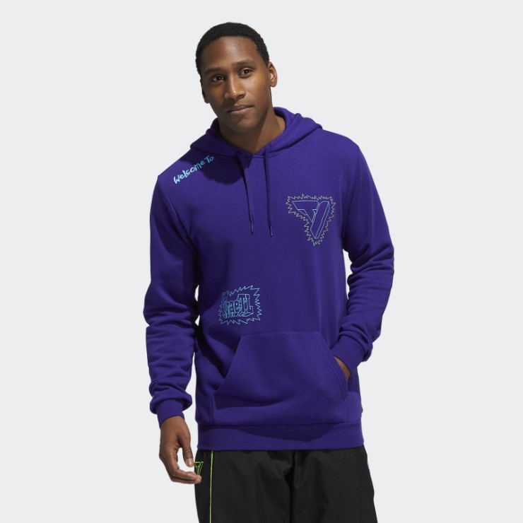 Adidas Trae Sudadera Con Capucha Morada