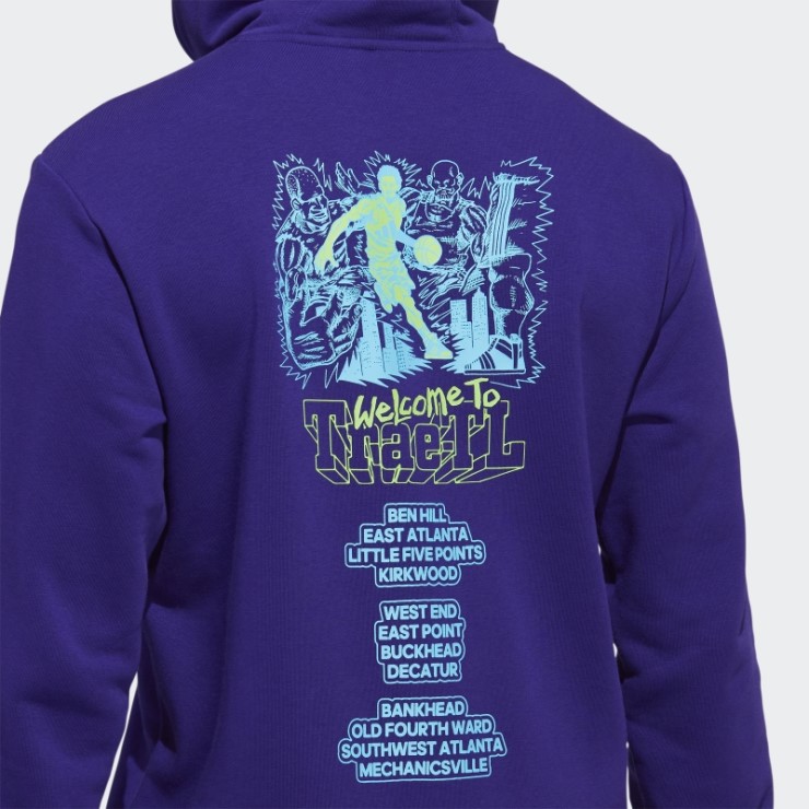 Adidas Trae Sudadera Morada