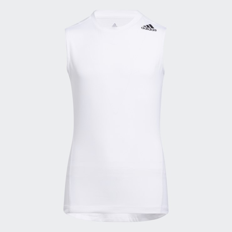 Camiseta Sin Mangas Techfit Blanca Adidas