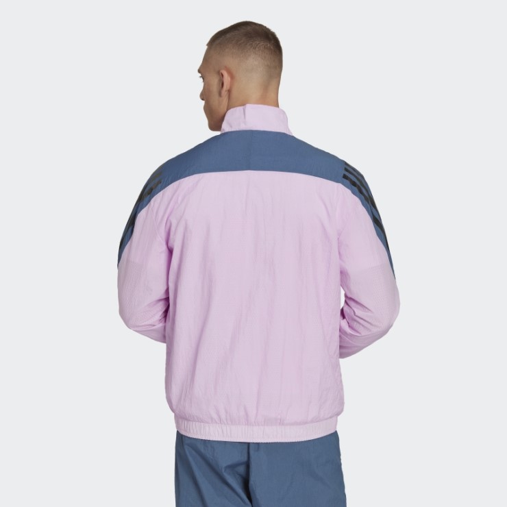 Chaqueta De Chándal Tejida Con 3 Rayas De Iconos Del Futuro Adidas Lila