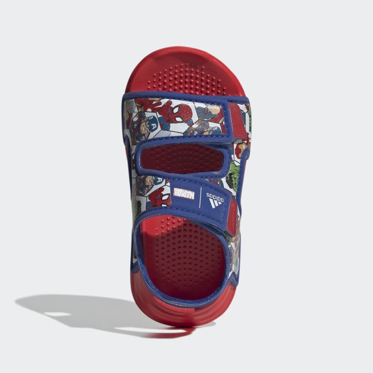 Adidas X Marvel Altaswim Super Hero Aventuras Sandalias Moda Rojo