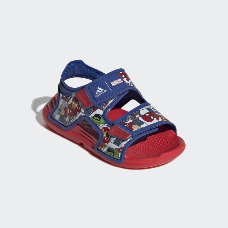 Adidas X Marvel Altaswim Super Hero Aventuras Sandalias Moda Rojo