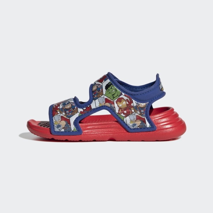 Adidas X Marvel Altaswim Super Hero Aventuras Sandalias Moda Rojo