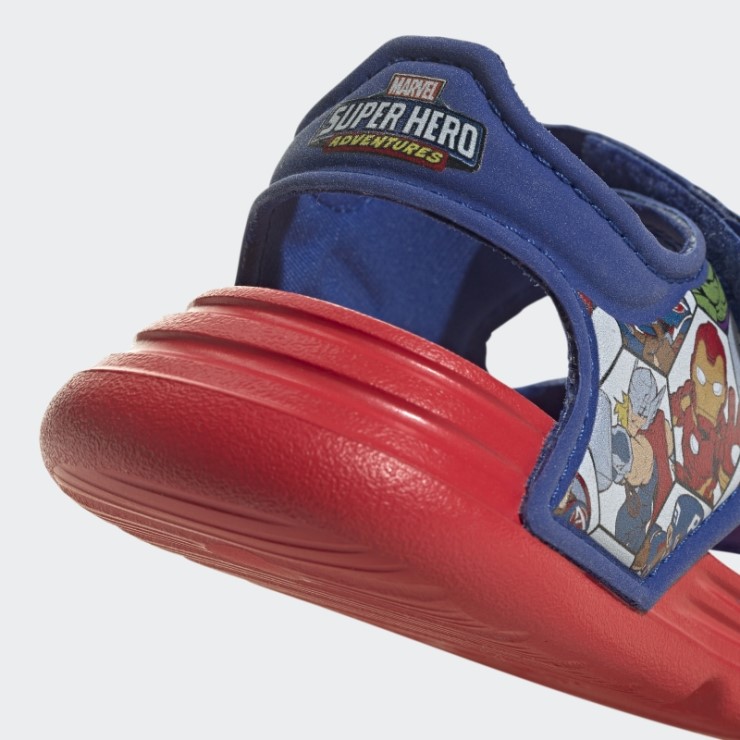 Adidas X Marvel Altaswim Super Hero Aventuras Sandalias Moda Rojo