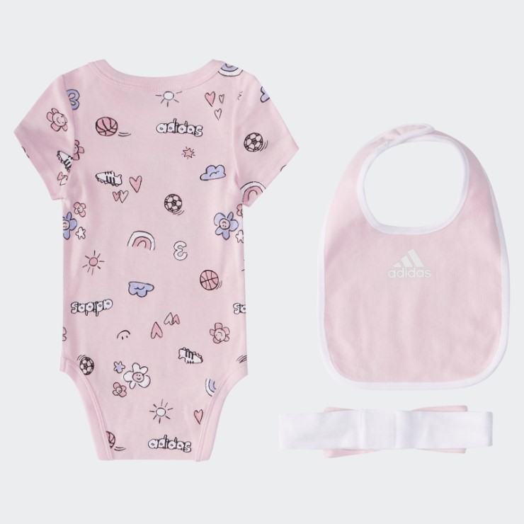 Conjunto De Body Adidas Rosa