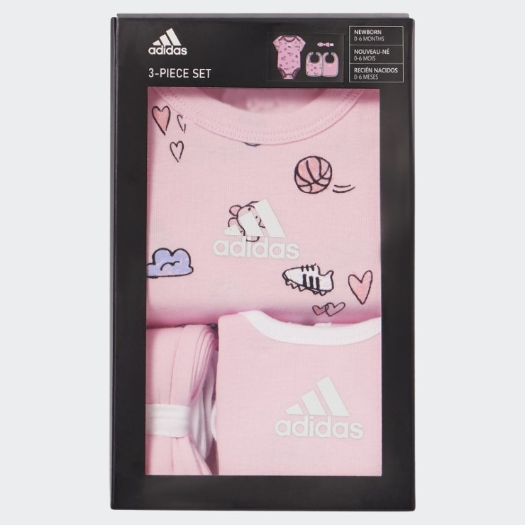 Conjunto De Body Adidas Rosa
