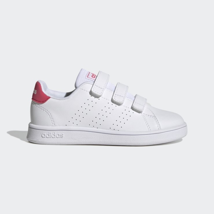 Adidas Advantage Court Lifestyle Hook-and-Loop Zapatos Rosa Real