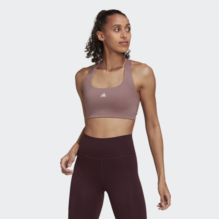 Sujetador De Entrenamiento De Sujeción Media Powerimpact Violeta De Adidas
