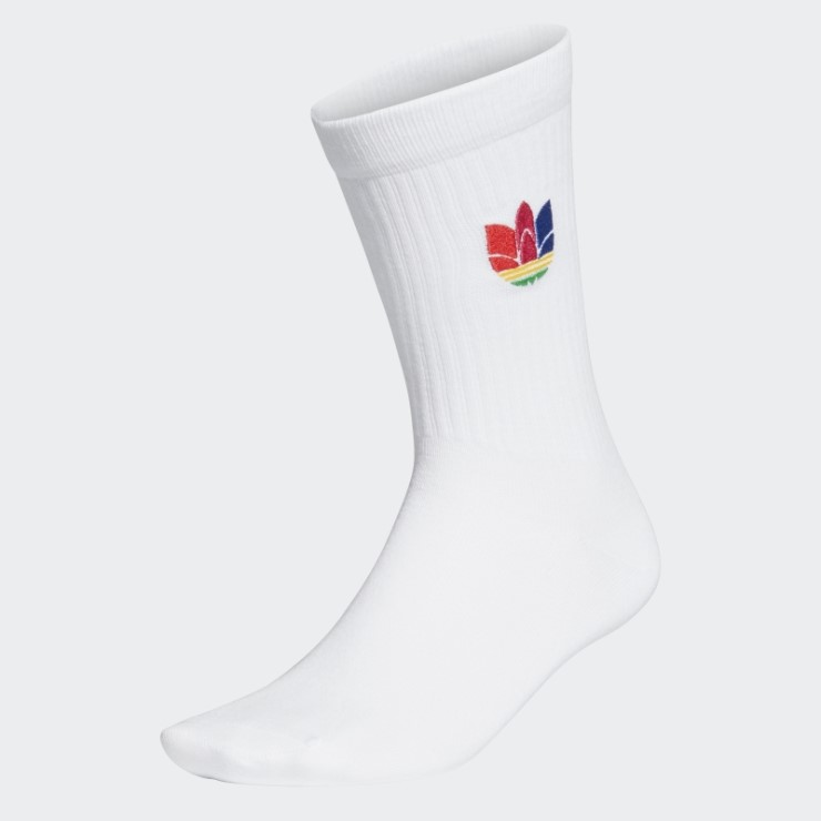 Calcetines Blancos Adidas 3d Trefoil Cuff