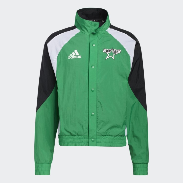 Adidas Chaqueta Retro Verde Medio Con Estrellas Invertidas