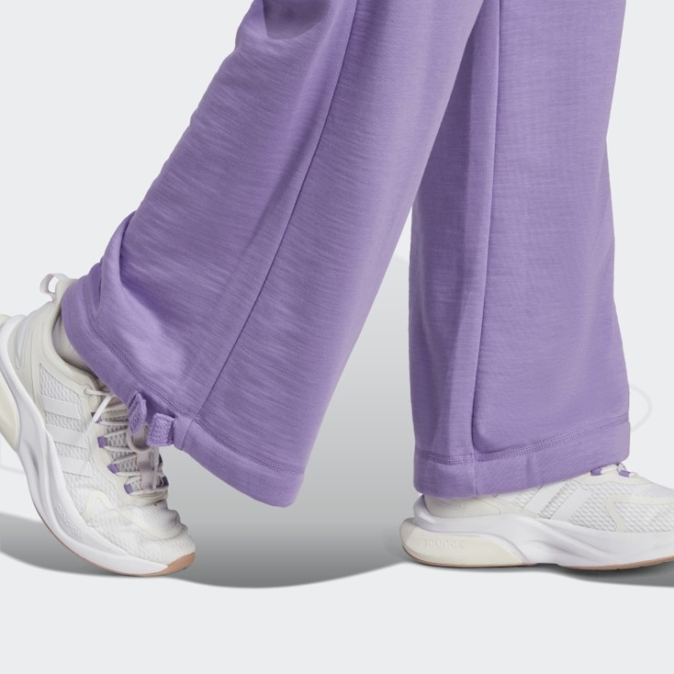 Pantalones De Baile Versatiles De Punto Violeta Adidas