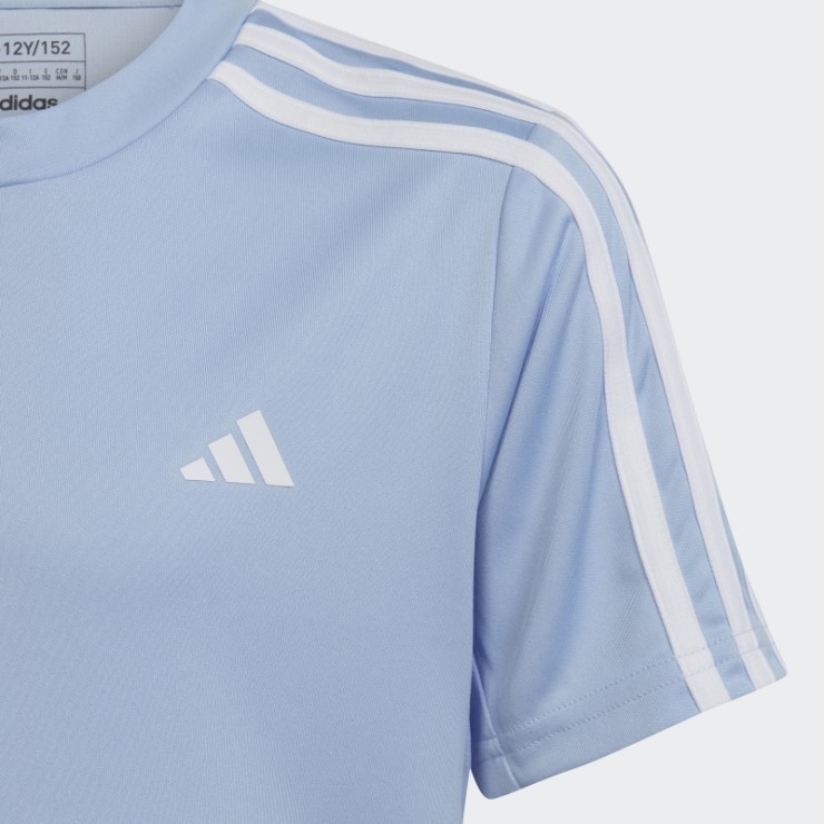 Camiseta Regular De 3 Rayas Aeroready Esencial De Tren Azul Amanecer Adidas