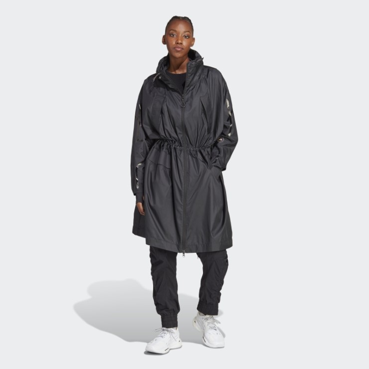 Negro Moda Adidas By Stella Mccartney Truecasuals Largo Ligero Parka